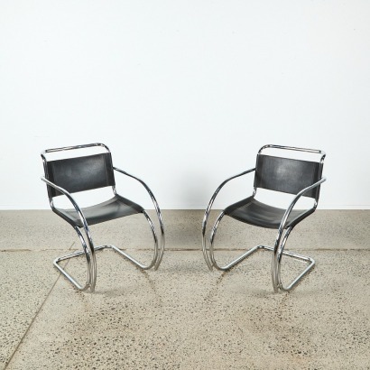 A Pair of Mr20 Cantilever Chairs