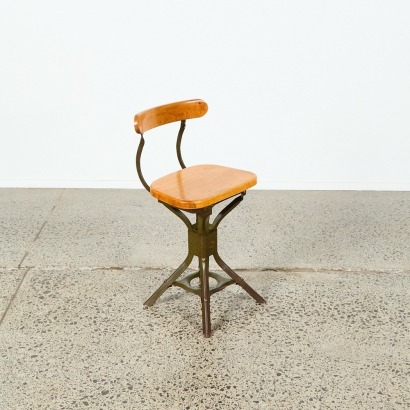 A Vintage Evertaut Industrial Stool