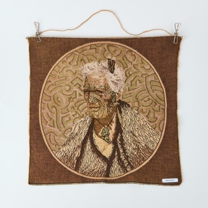 A Vintage Maori Chief Tapestry