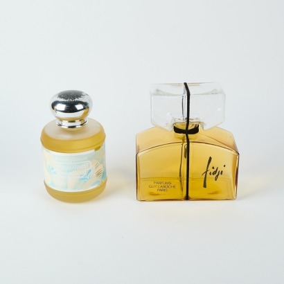 A Pair of Vintage Chemist Perfume Factice Bottles