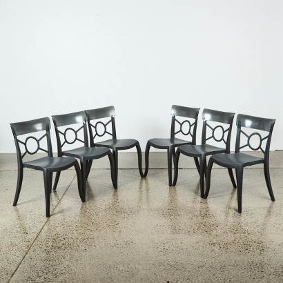 A Set of Six Opera Chairs by Papatya