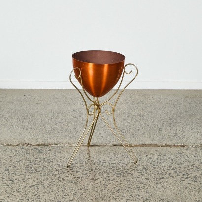 A Mid Century Anodised Planter