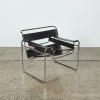 A Leather Wassily Style Chair