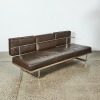 A Le Corbusier LC5 Style Daybed in Chocolate Leather - 2