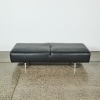 A Met Divano Ottoman in Leather by Piero Lissoni for Cassina