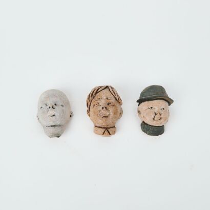 A Trio of Helen Perrett Figural Busts