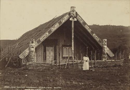 BURTON BROTHERS King Tawhiao's [sic] Wharenui - Te Kuiti [sic] - King Country