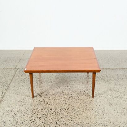 A Mid-Century Teak Square Coffee Table