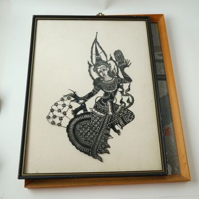 A Set of Two Indonesia Figure Paintings