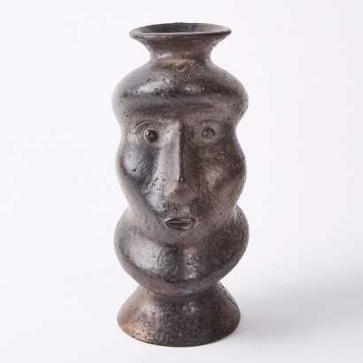A Ceramic Vase Signed 'Earth 89'