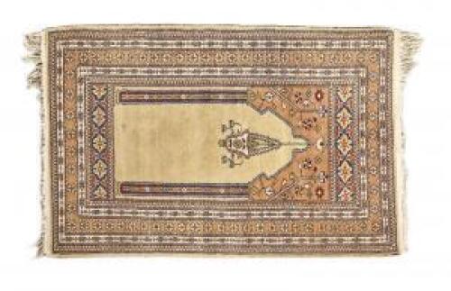 A Hand Knotted Persian Prayer Rug