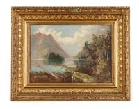 A 19th Century Oil on Board Titled, Mitre Peak Milford Sound by 'W Jackson', 1889