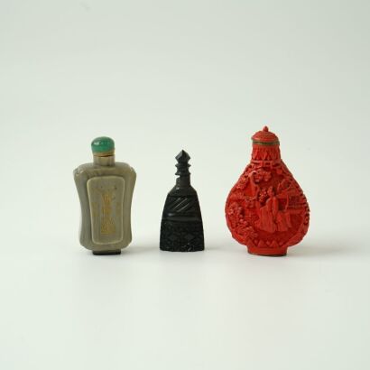 A Group of Three Chinese Snuff Bottles