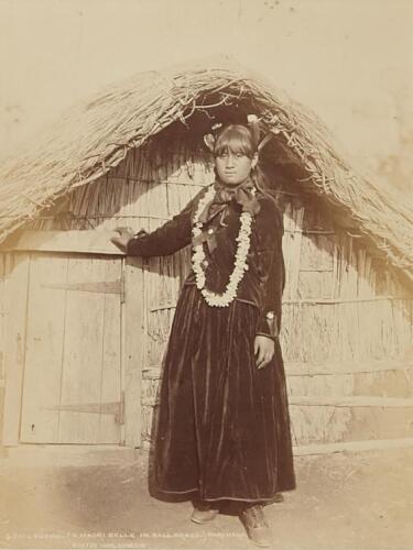 BURTON BROTHERS Tuohu - (A Maori [sic] Belle in Ball Dress) - Parihaka