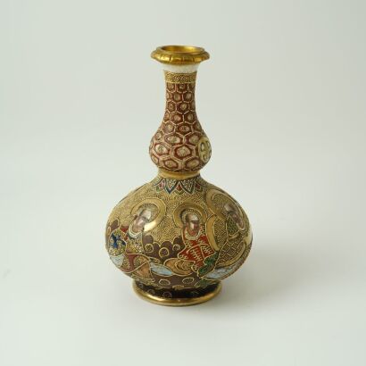 A Japanese Meiji Period Satsuma Figural Vase