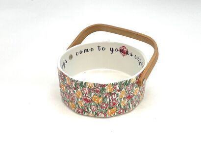 A Painted Roses Basket