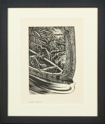 E MERVYN TAYLOR War Canoe
