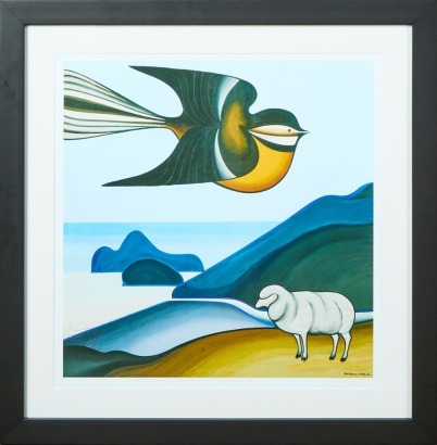 DON BINNEY Pastoral, Te Henga Print