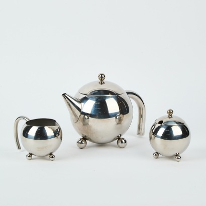 A Three Piece Art Deco Tea Set