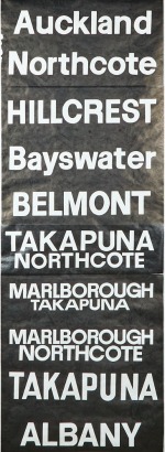 An Auckland Destination Bus Blind