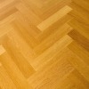 A Solid Oak Herringbone Dining Table - 3