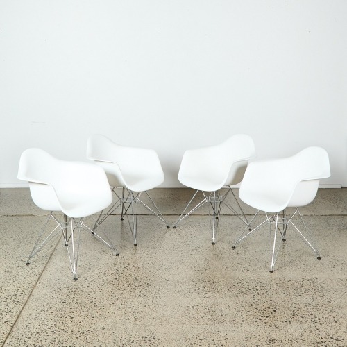 A Set of Four DAR Chairs by Eames for Vitra