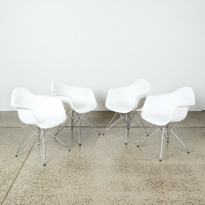 A Set of Four DAR Chairs by Eames for Vitra