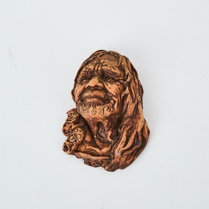 A Wahine Carved Wall Hanging by Allan Davey