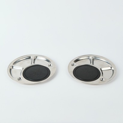A Pair Of Stelton Denmark Fondue Plates By Peter Holmblad 1960's