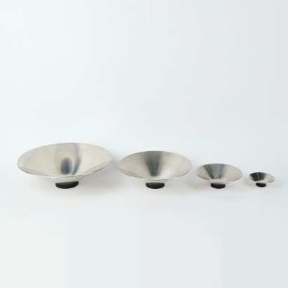 A Jorgen Moller Complet Stacking Stainless Bowls for Royal Copenhagen