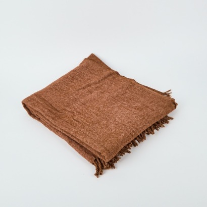 An Onehunga Woollen Mills Mocha Travel Rug
