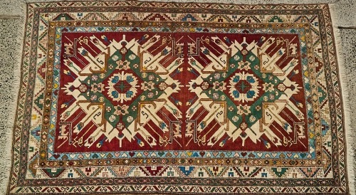An Eagle Kazak Caucasian Rug 19th Century