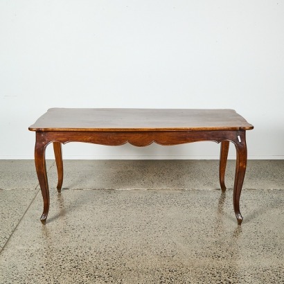 A French Fruitwood Kitchen Table