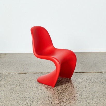 A Vitra Panton Junior Chair in Red
