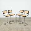 A Set of Four Marcel Breuer Cesca Style Bar Stools - 2