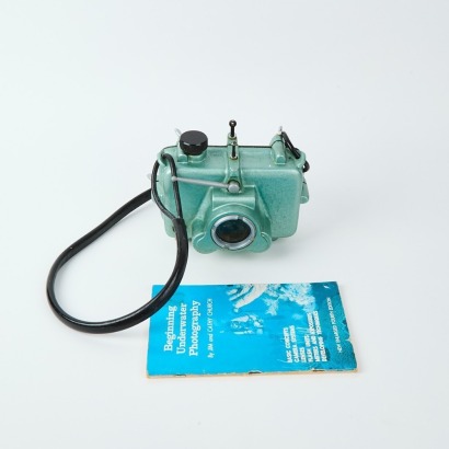 A Vintage Green Lewis Underwater Camera Case