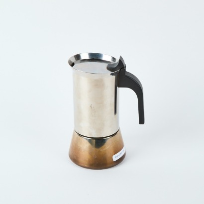 A Bialetti Venus Stainless Steel Stovetop Espresso Maker