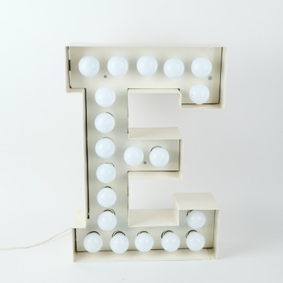 A Seletti 'E' Letter Light