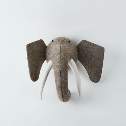 A Felt Elephant Wall Hanging