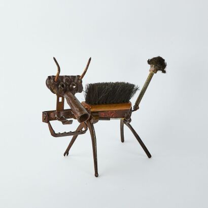 A Andrew Hall Assemblage Art Dog