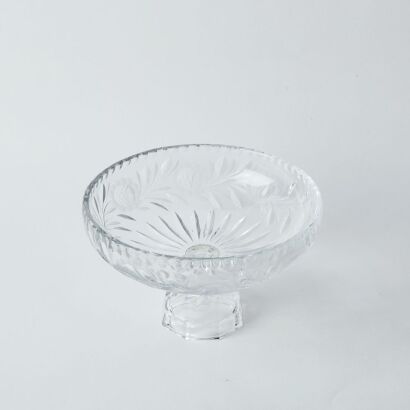 A Crystal Pedestal Fruit Bowl