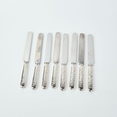 A Set of Eight Christofle NASM Holland America Line Knives A/F