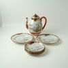 A Japanese Late Meiji Period Kyushu Ware Figural Teapot AND Three Dishes - 2