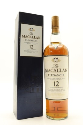 (1) The Macallan Elegancia 12 Years Old Single Malt Scotch Whisky, 40% ABV, 1000ml (GB)
