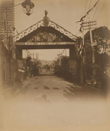 PHOTOGRAPHER UNKNOWN untitled (Welcoming arches in Wellington)