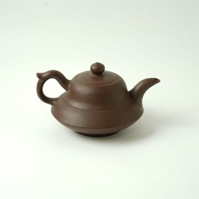 A Chinese Yixing Purple Clay Teapot