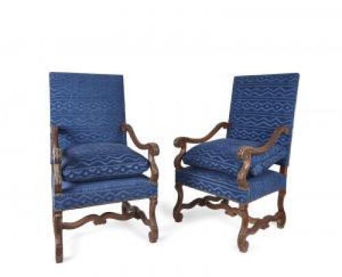 A Pair of Jacobean Style Armchairs