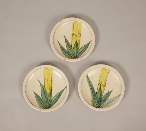 A Set of Three Warren Tippett Plates