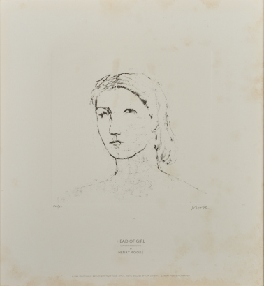 HENRY MOORE Head of a Girl