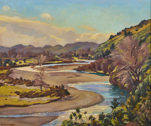 IRVINE J. MAJOR Winter, Takaka River